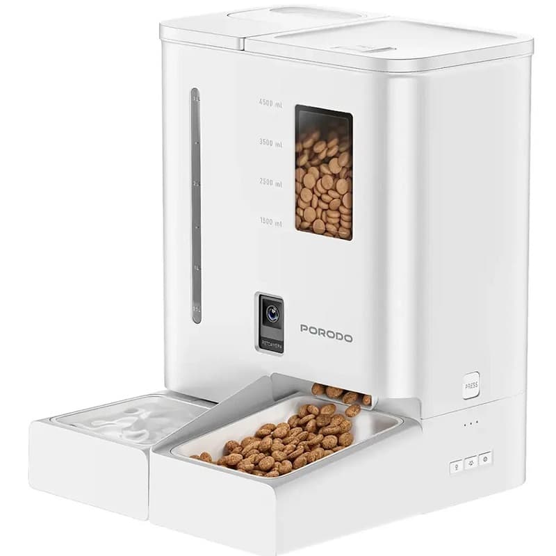 ظرف غدای هوشمند حیوانات پرودو Porodo Petmate Automatic Pet Feeder PDFD035VWH (ارسال فوری تهران) — تصویر ۴