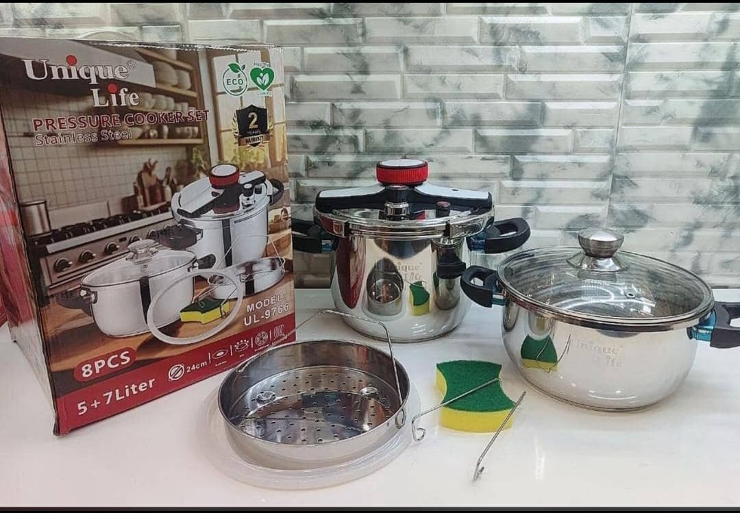 زودپز دوقلو استیل یونیک لایف مدل UL-9766
