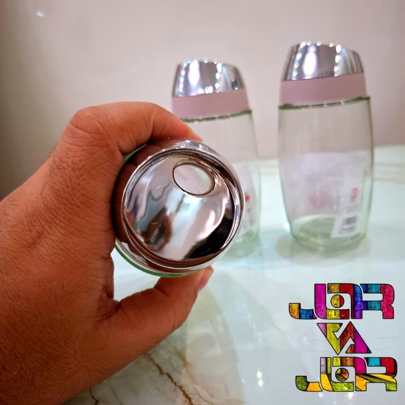 ادویه پاش 3 حالته درب کروم در 5 رنگ یک عددی — تصویر ۲