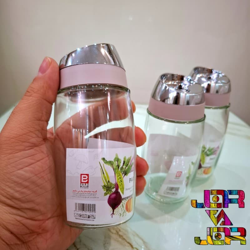 ادویه پاش 3 حالته درب کروم در 5 رنگ یک عددی — تصویر ۵