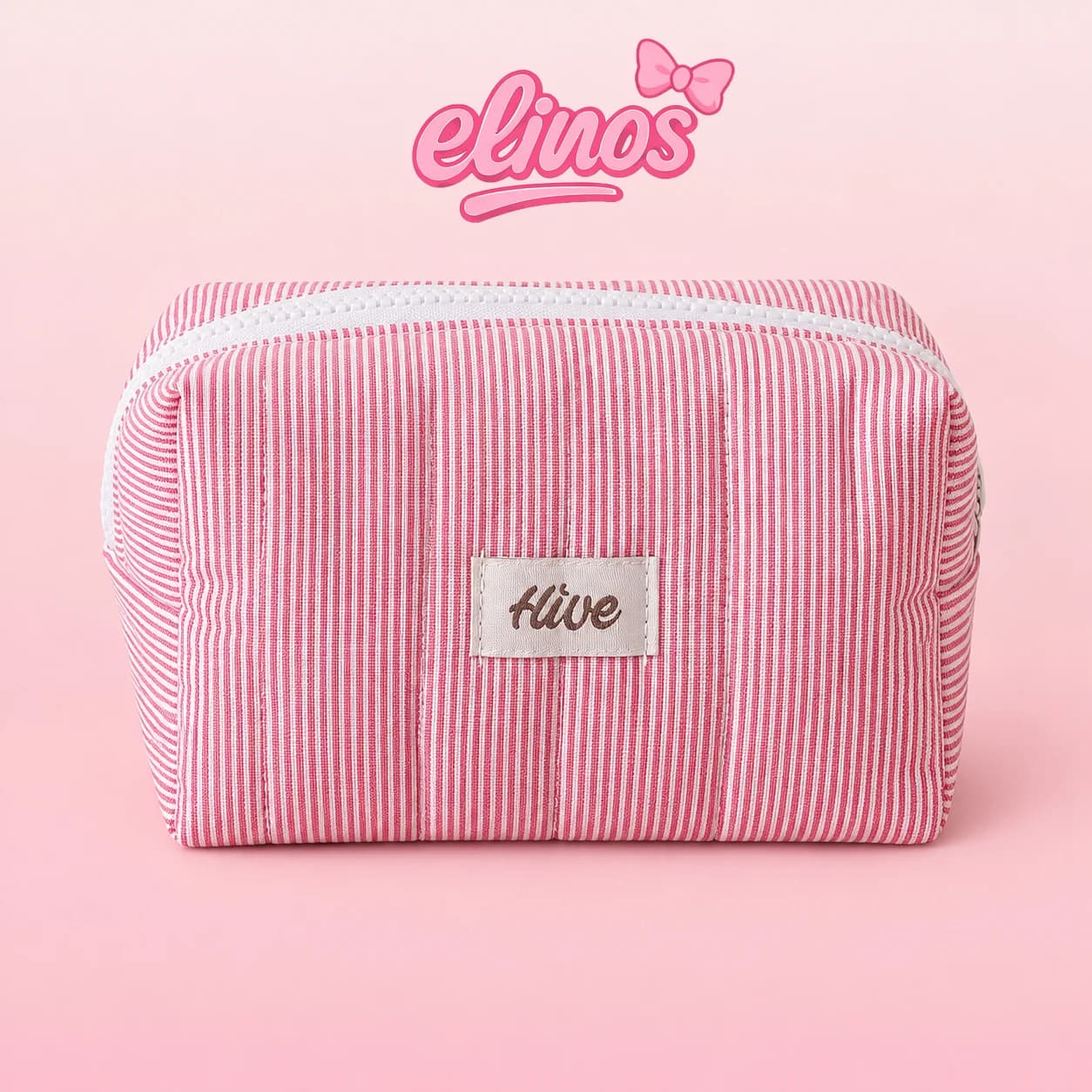 بگ آرایشی Pink Candy Stripe