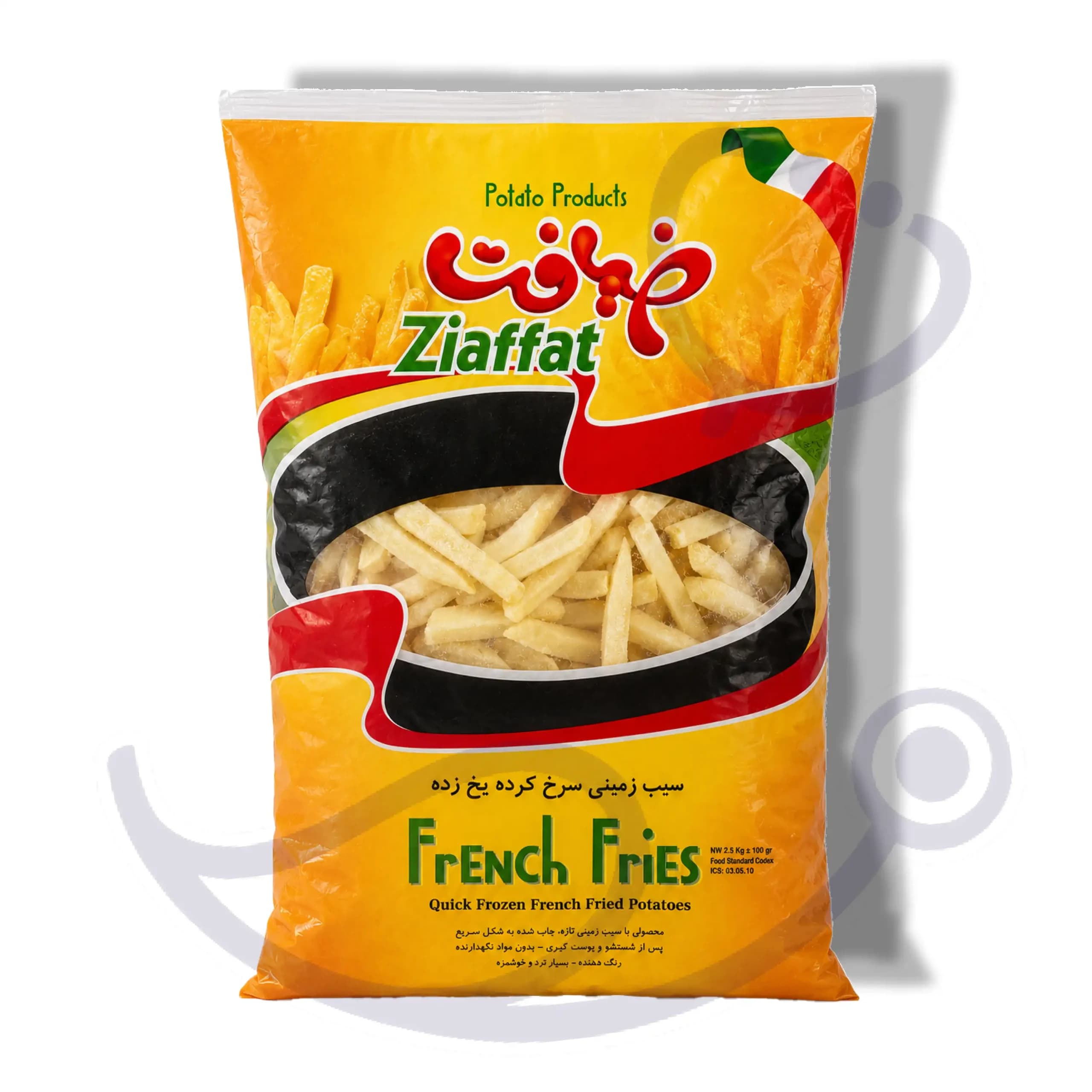 خلال سیب زمینی ضیافت بسته 2.5 کیلویی (10*10)
