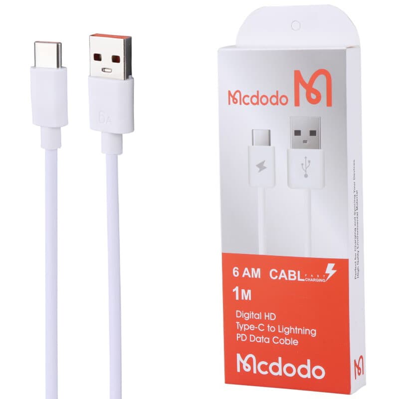 کابل تبدیل USB به USB-C مک دودو مدل KG-6A طول 1 متر