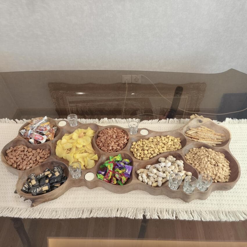 اردوخوری و شات پلیت ۱۰ خانه بزرگ گردو کد416 — تصویر ۱۲