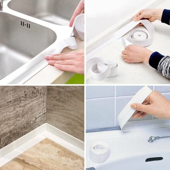 چسب نواری pvc ضد آب مخصوص دور سینک و دستشویی فرنگی