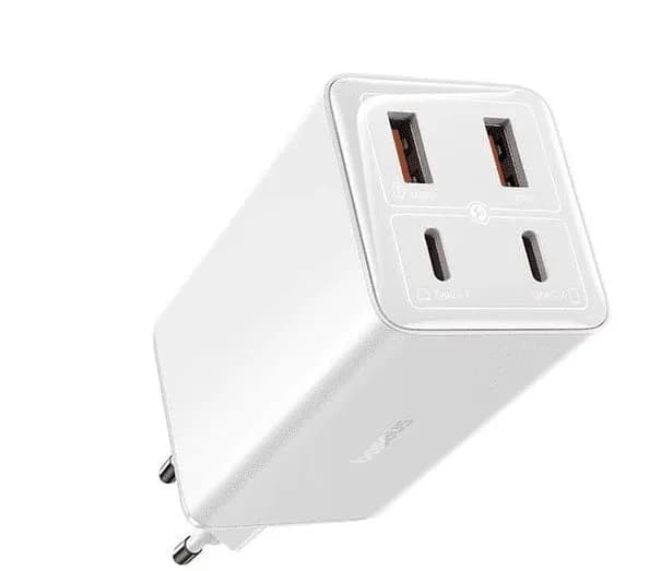 آداپتور دیواری فست شارژ بیسوس Baseus GaN6 Pro Fast Charger 2C+2U 100W EU P10162705112-00 توان 100 وات (ارسال فوری تهران) — تصویر ۱۲