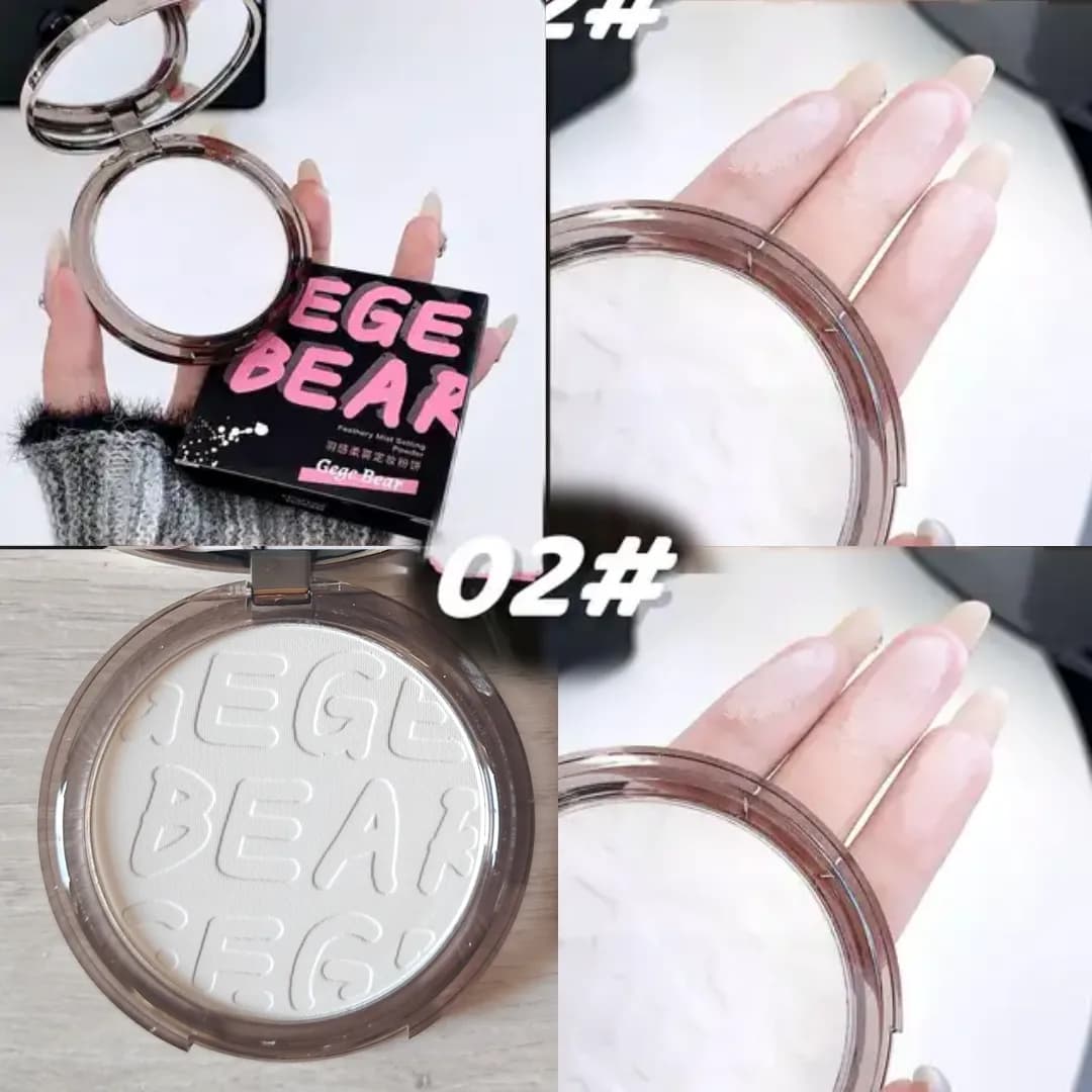 پودر فیکس GEGE BEAR مدل فشرده آینه‌ای — تصویر ۱۲