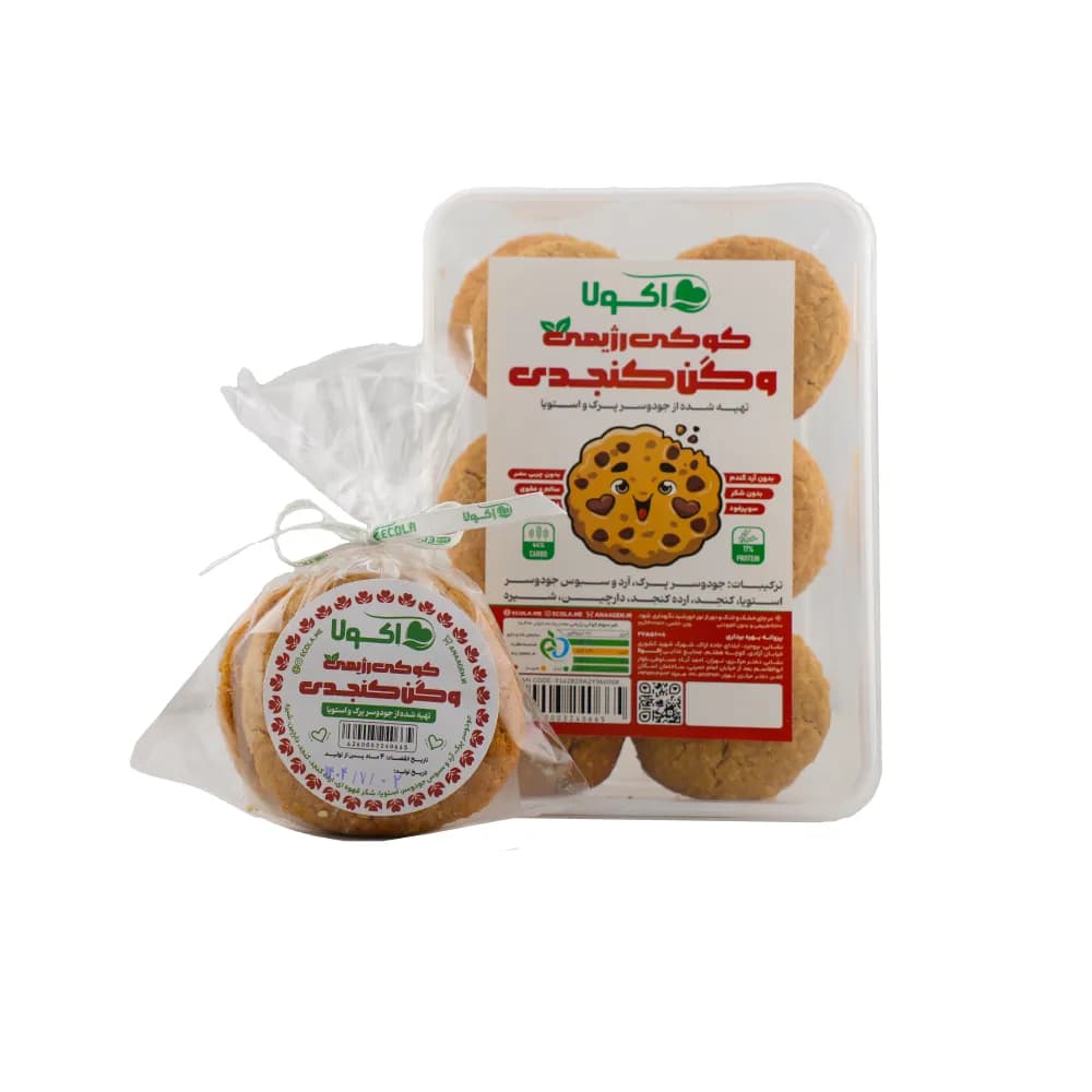 کوکی رژیمی وگن کنجدی اکولا 90 گرمی — تصویر ۶