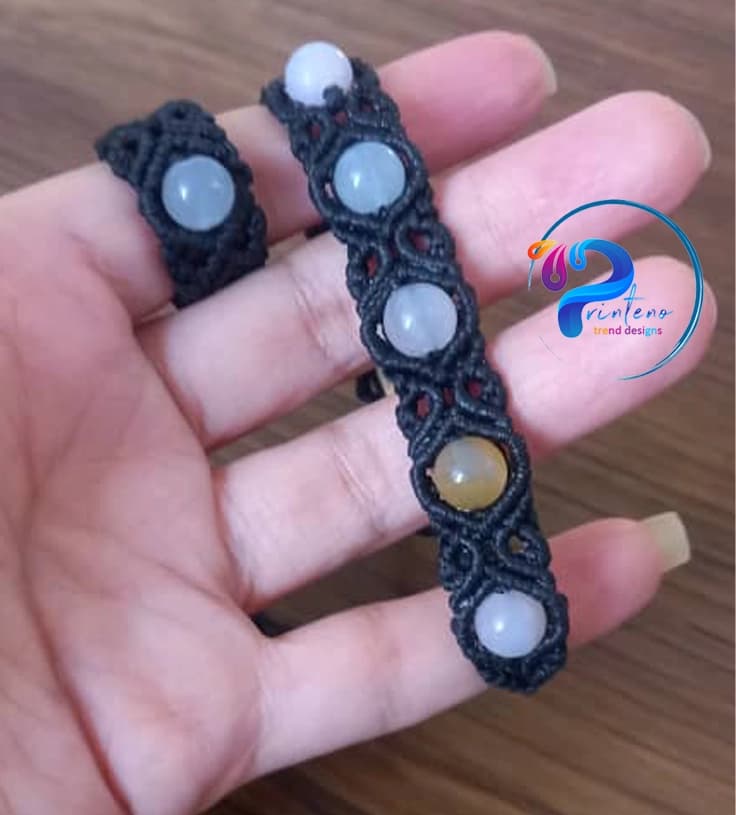 هدیه روز پدر | ست دستبند و انگشتر هفت چاکرا مردانه | 7 Chakra Bracelet & Ring Set – Spiritual & Trendy