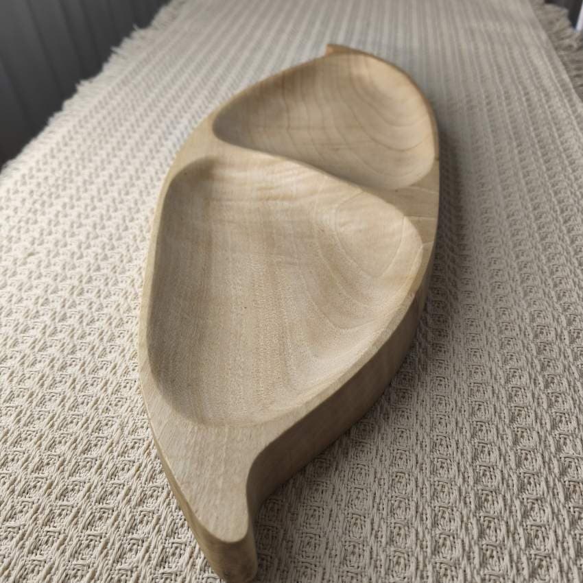 اردو خوری 2 خانه، چوبی دستساز گردو کد 174 — تصویر ۷