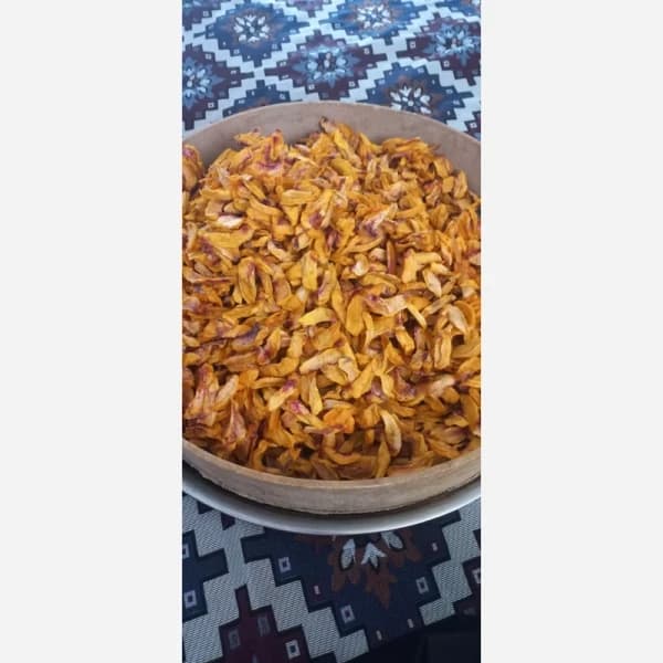 برگه هلو زعفرانی پوست گرفته و نرم پاستیلی — تصویر ۴
