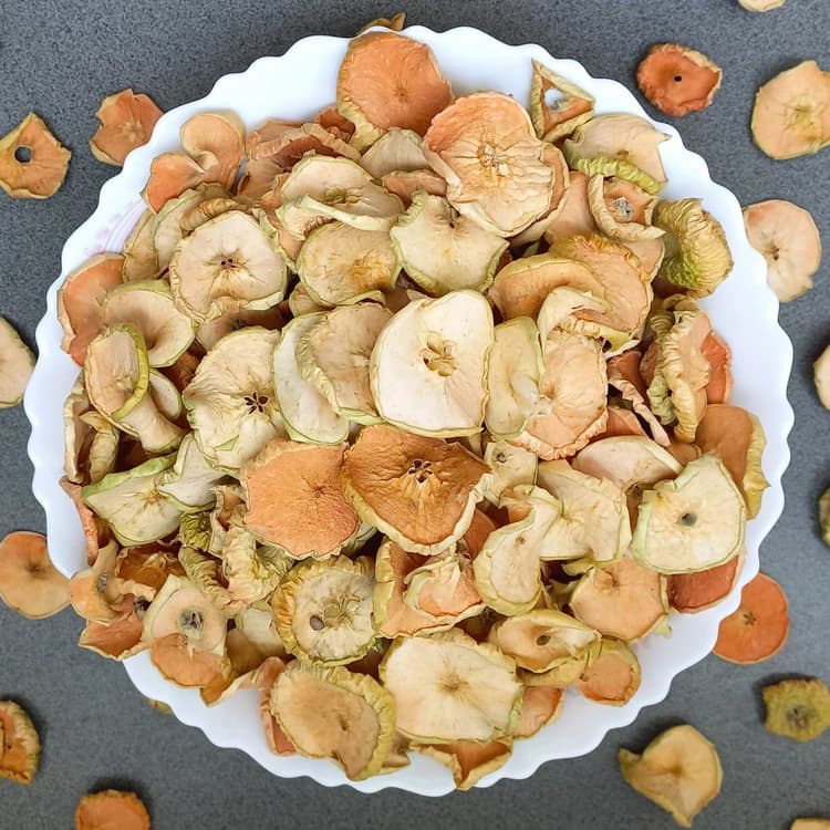 برگه سیب زرد طبیعی (آفتاب خشک، نازک) خانگی