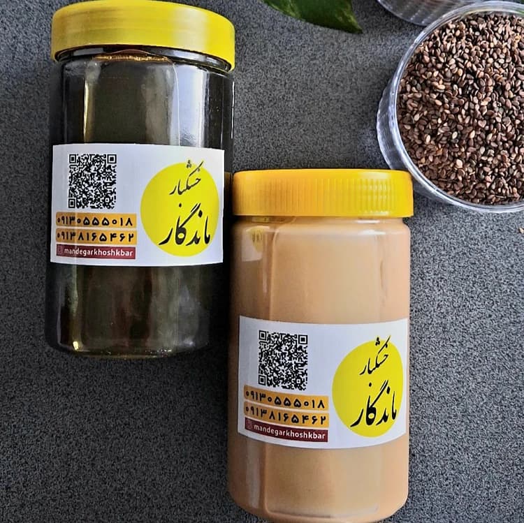 ارده کنجد سنتی و طبیعی بوداده خالص بدون افزودنی — تصویر ۶