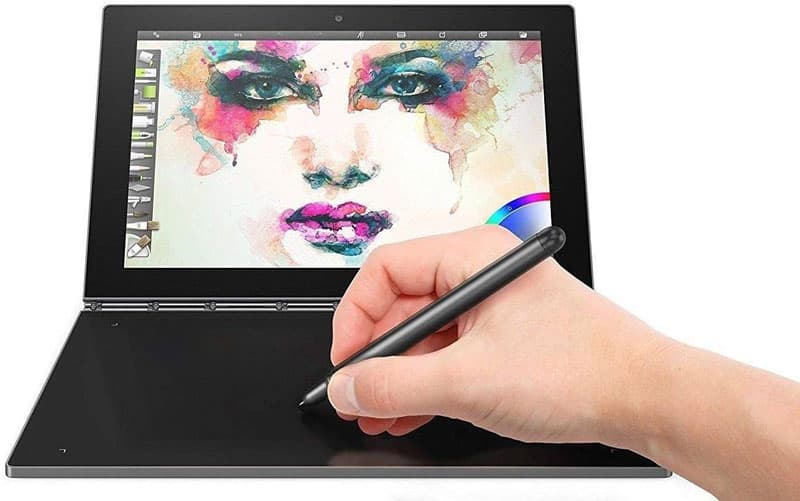 لپتاپ Lenovo Yoga Book استوک — Atom x5-Z8550 / 4GB / 64GB / صفحه 10 اینچ لمسی