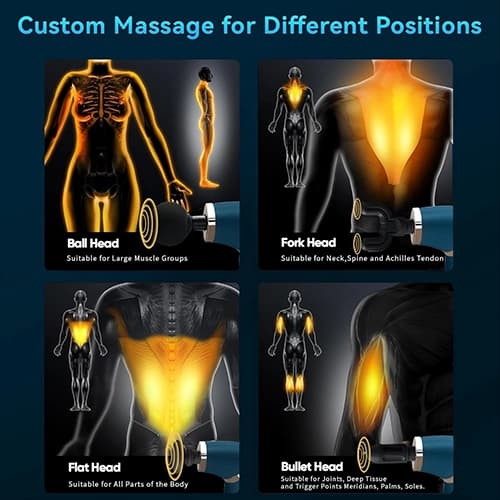 ماساژور تفنگی شارژی دسته دار مدل DEEP MASSAGE — تصویر ۶