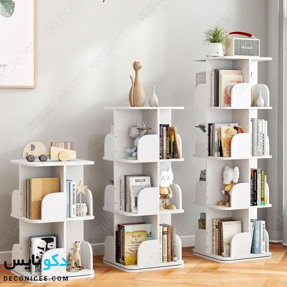 کتابخانه گردان مدل KG107 دکونایس؛ چهار طبقه