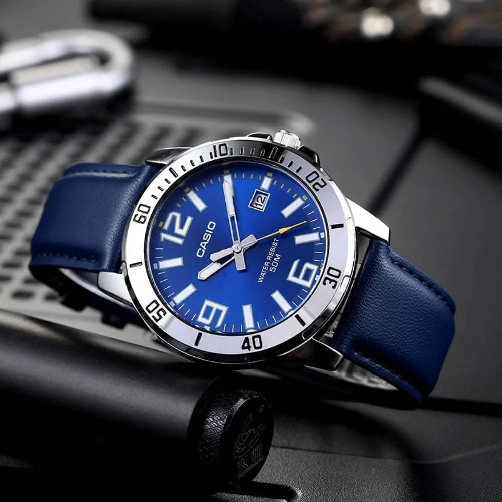 ساعت مچی اورجینال مردانه کاسیو Casio مدل MTP-VD01L-2B — تصویر ۵
