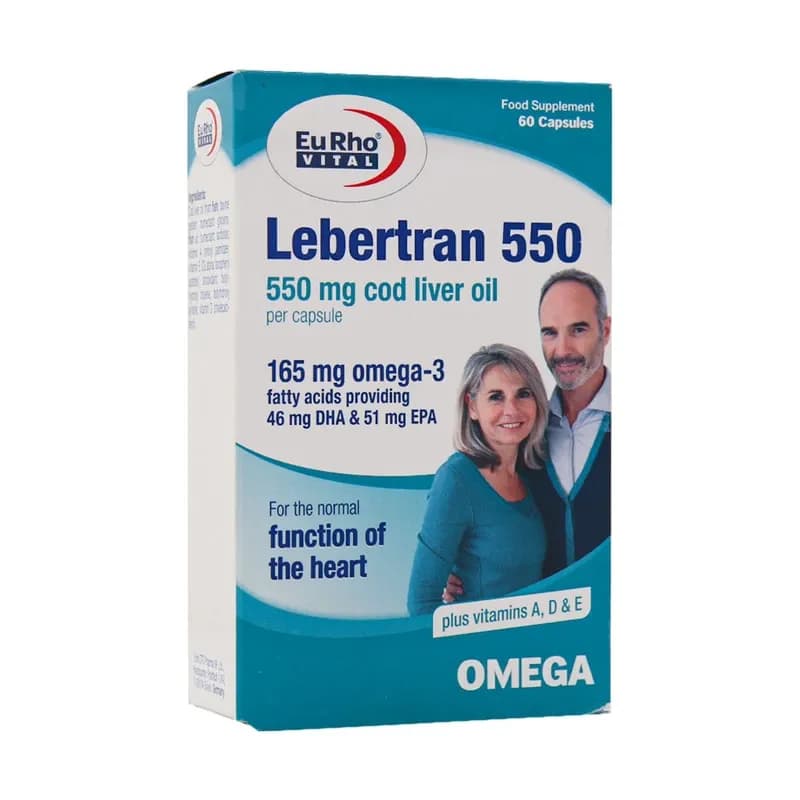 کپسول لبرترن 550 یوروویتال – بسته 60 عددی