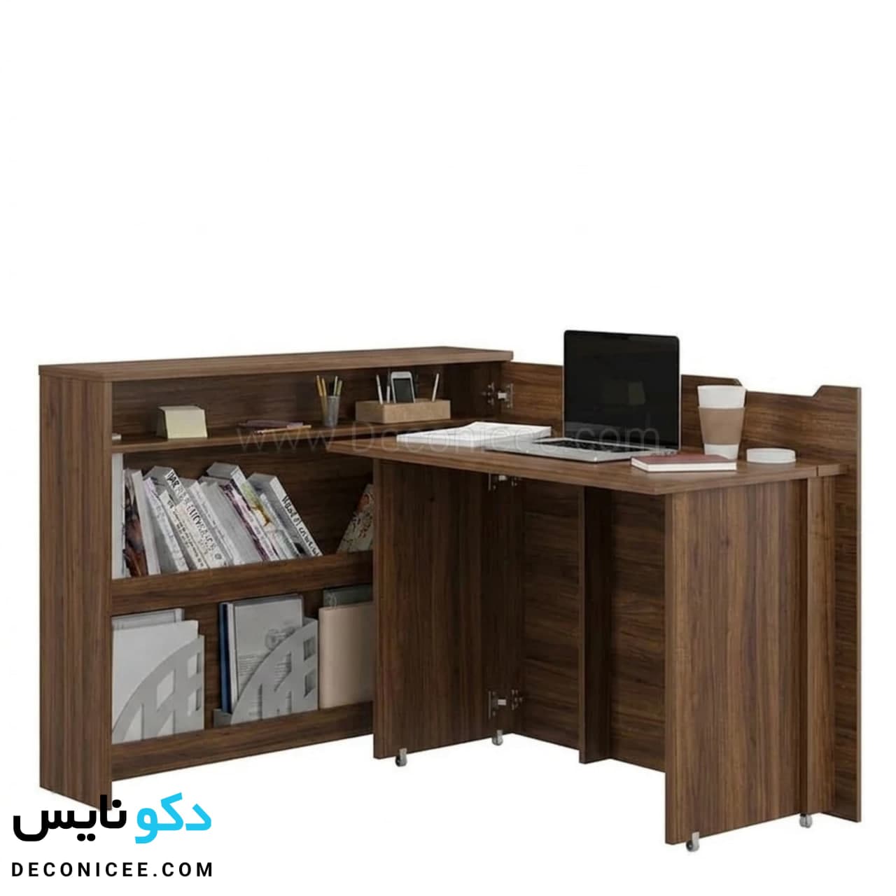 میز تحریر تاشو و کتابخانه کم‌جا مدل MT125 — تصویر ۱۲
