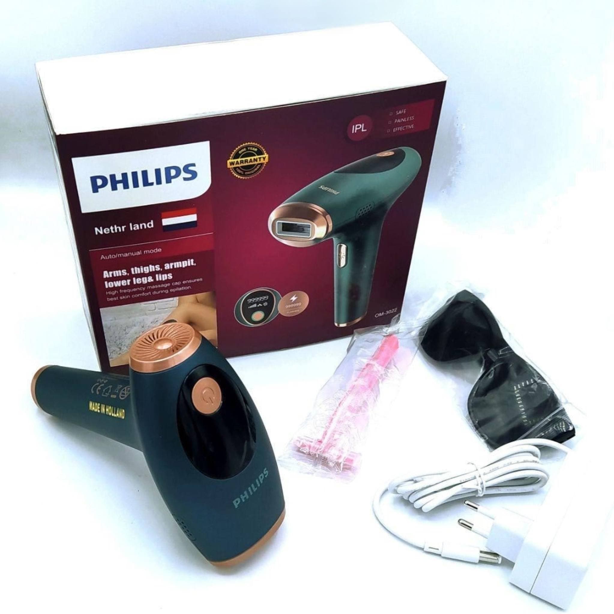 دستگاه لیزر حرفه ای موهای زائد بدن مدل فیلیپس OM-3022 — تصویر ۱۰