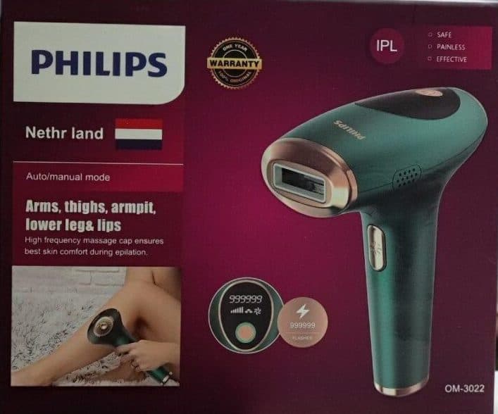 دستگاه لیزر حرفه ای موهای زائد بدن مدل فیلیپس OM-3022 — تصویر ۷