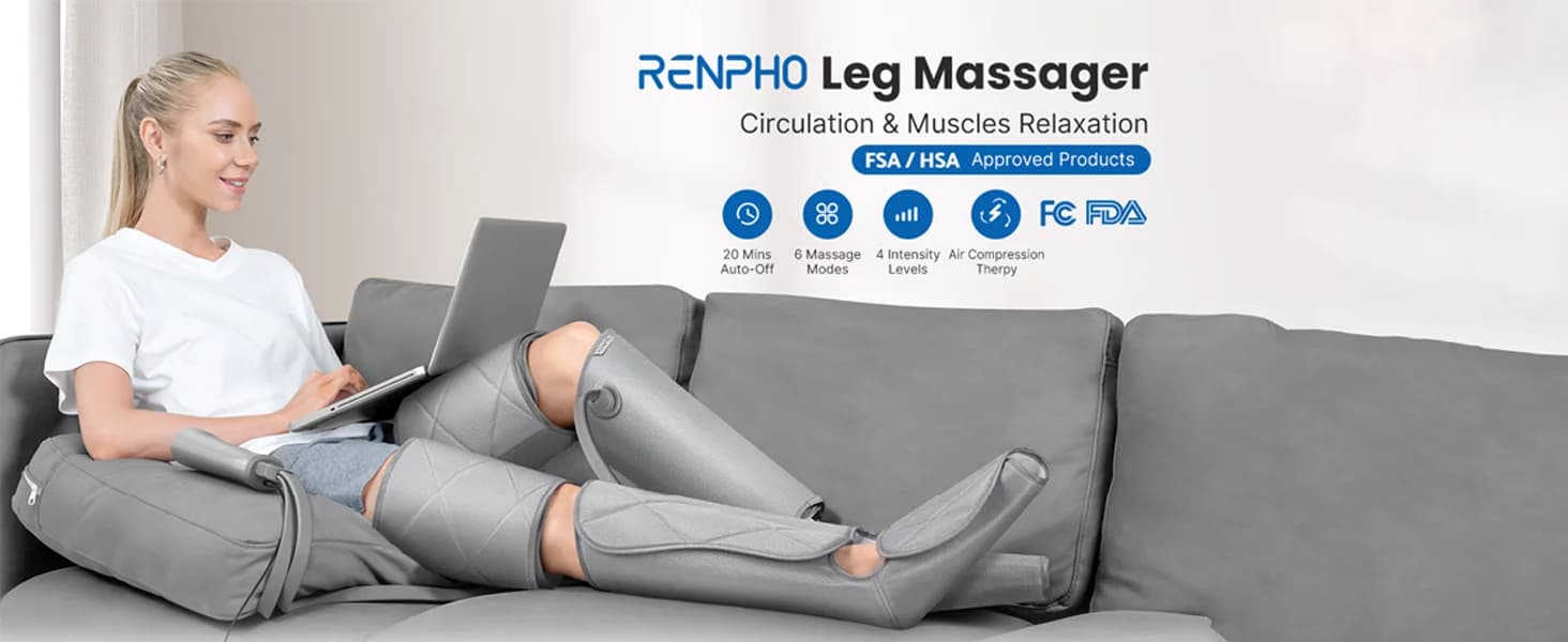 ماساژور پا گرمایشی رنفو مدل Renpho aerial ultimate thermal — تصویر ۵