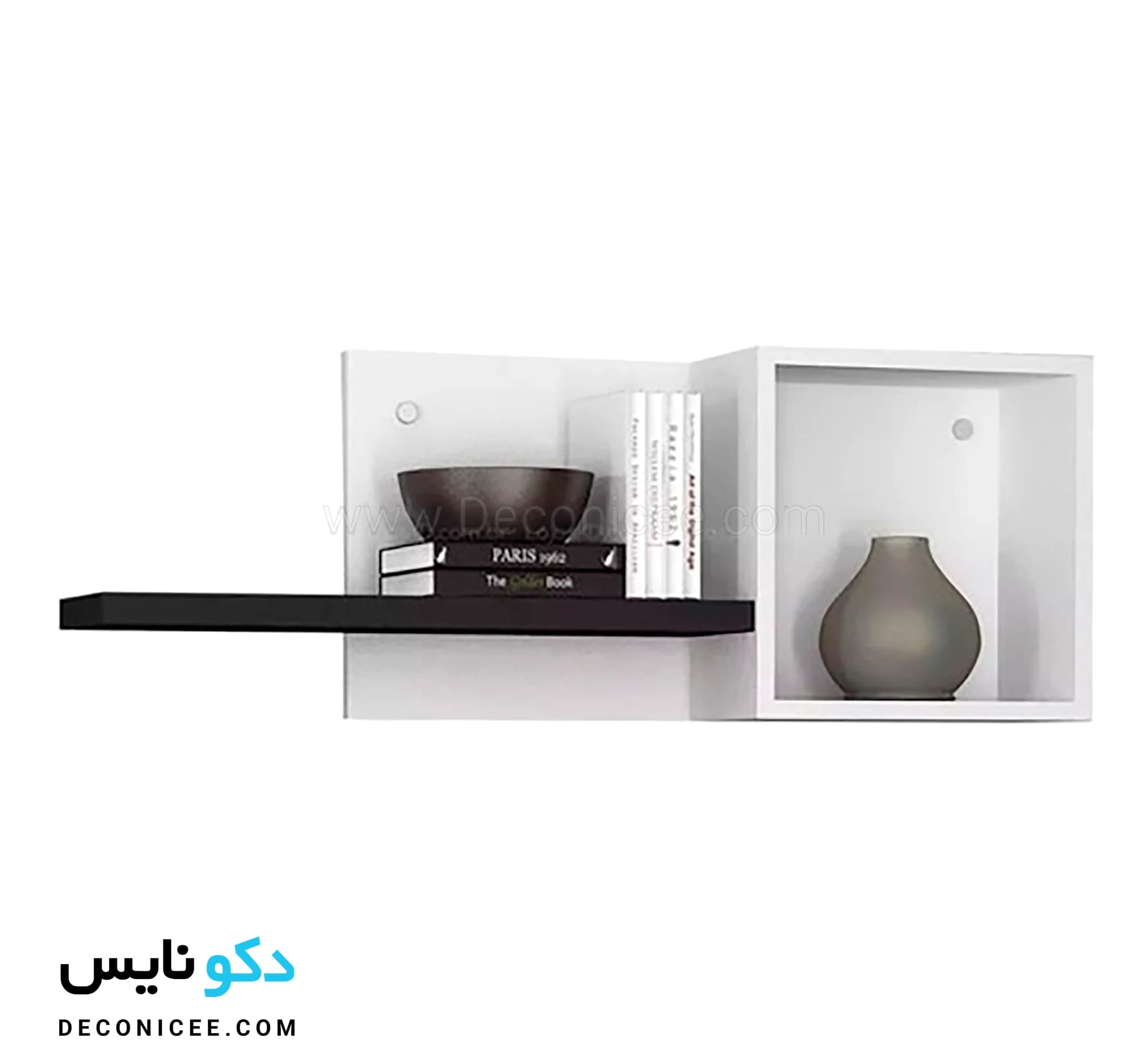 ست میز تحریر دیواری و شلف مدل MTD103 (عرض 105) — تصویر ۸