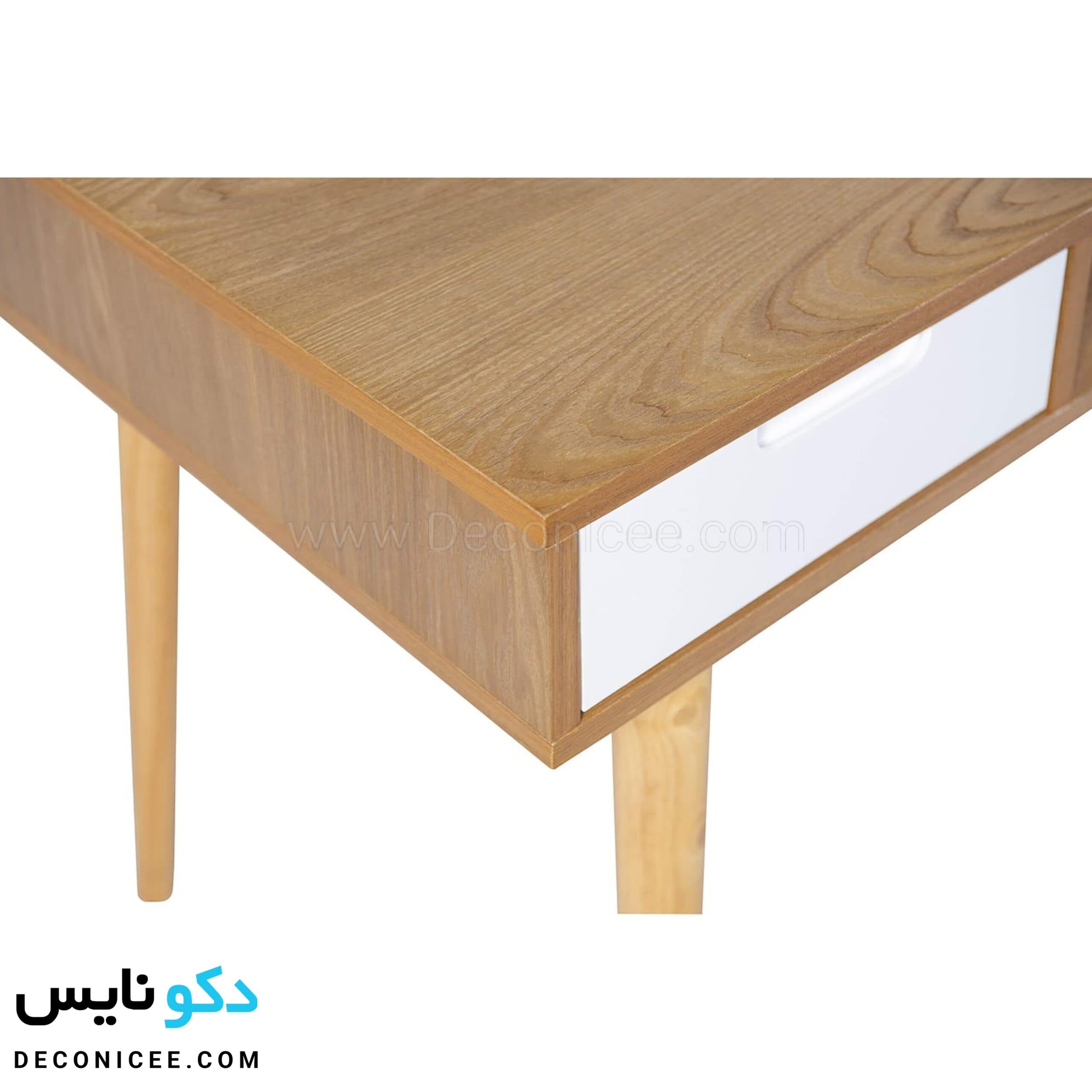 میز تحریر مدرن پایه چوبی مدل MT122 (عرض 120) — تصویر ۵
