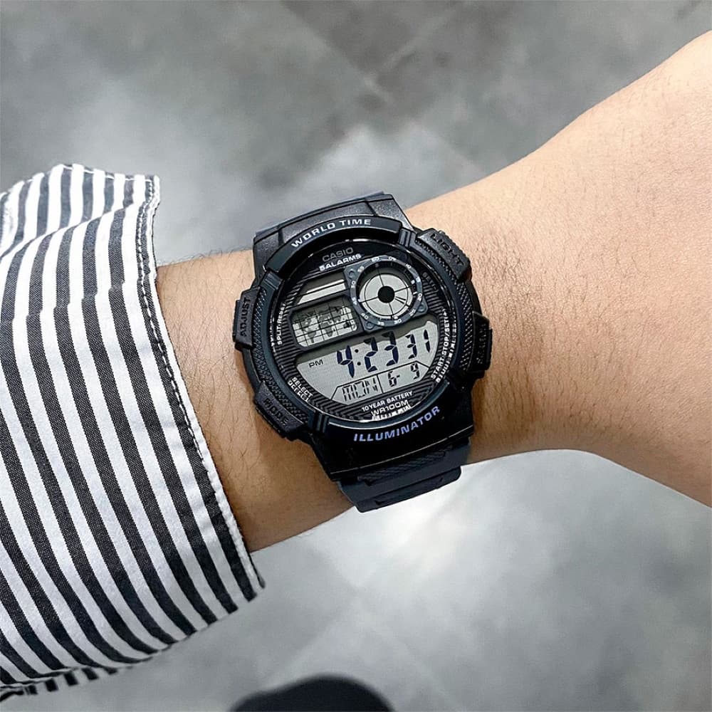 ساعت مچی اورجینال مردانه کاسیو Casio مدل AE-1000W-8AV — تصویر ۱۱