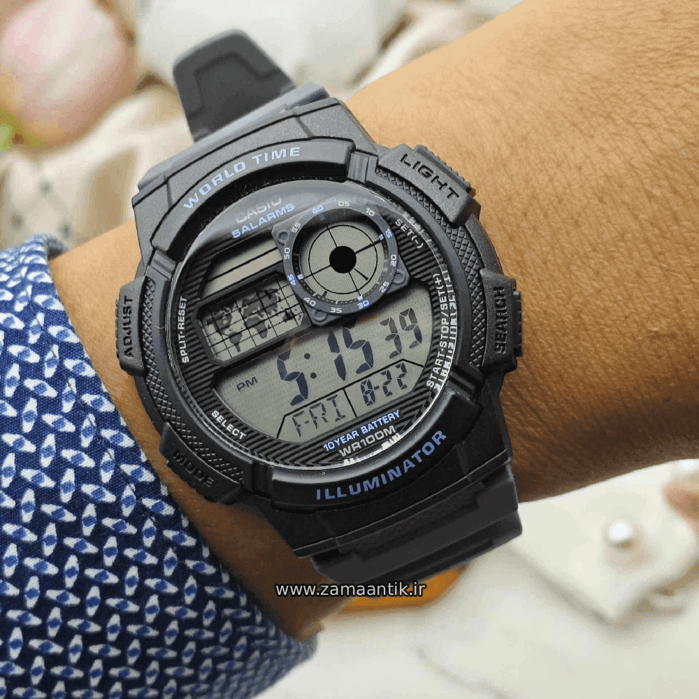 ساعت مچی اورجینال مردانه کاسیو Casio مدل AE-1000W-8AV — تصویر ۶