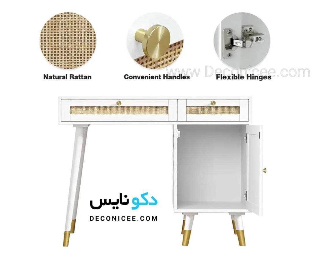 میز تحریر حصیری مدل MT115 دکونایس — تصویر ۸