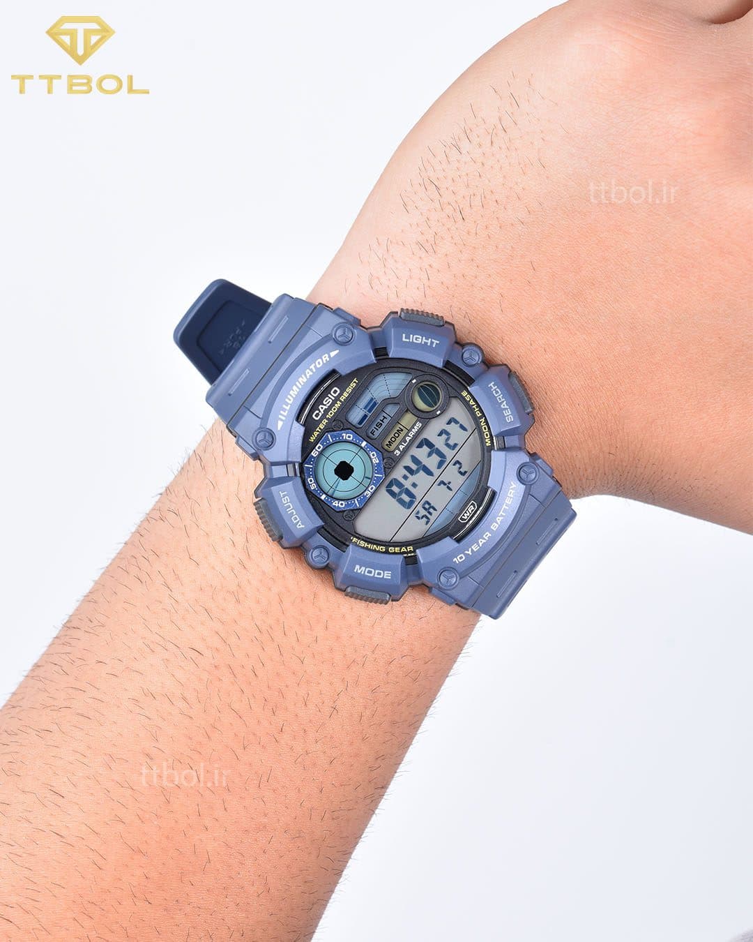 ساعت مچی مردانه کاسیو Casio مدل WS-1500H-2AV — تصویر ۵