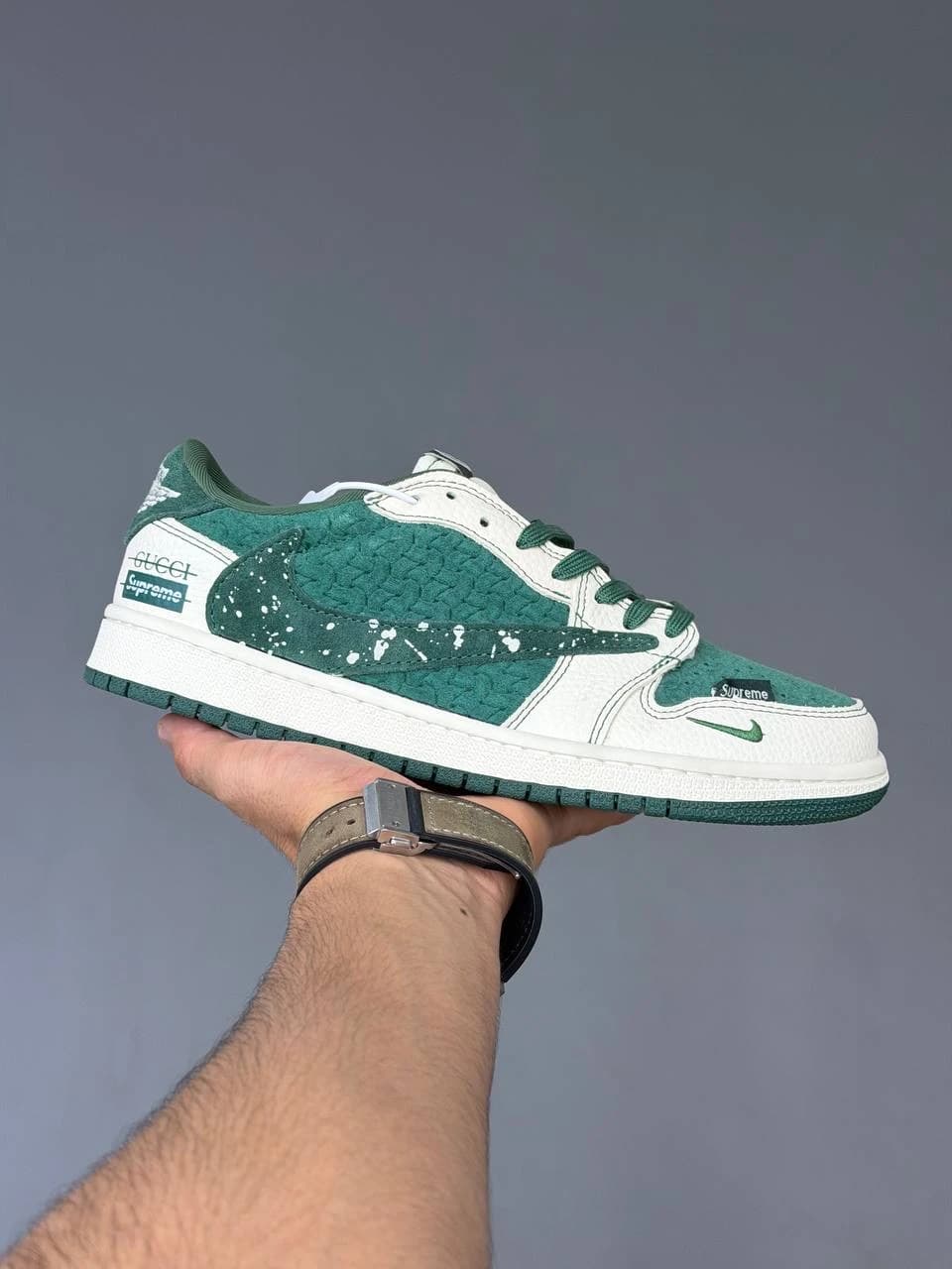 کتونی نایک ایر جردن وان لو ترویس اسکات گوچی Nike Air Jordan 1 Low Travis Scott Gucci — تصویر ۷