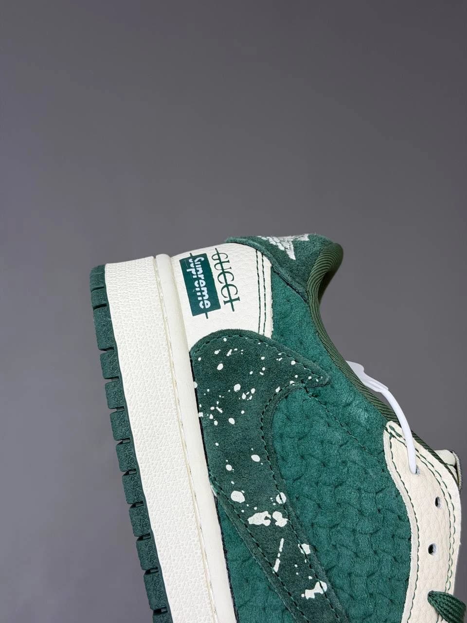 کتونی نایک ایر جردن وان لو ترویس اسکات گوچی Nike Air Jordan 1 Low Travis Scott Gucci — تصویر ۱۱