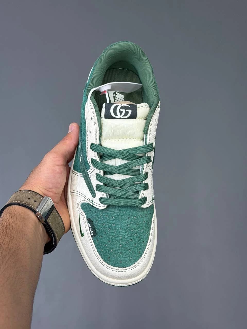 کتونی نایک ایر جردن وان لو ترویس اسکات گوچی Nike Air Jordan 1 Low Travis Scott Gucci — تصویر ۲