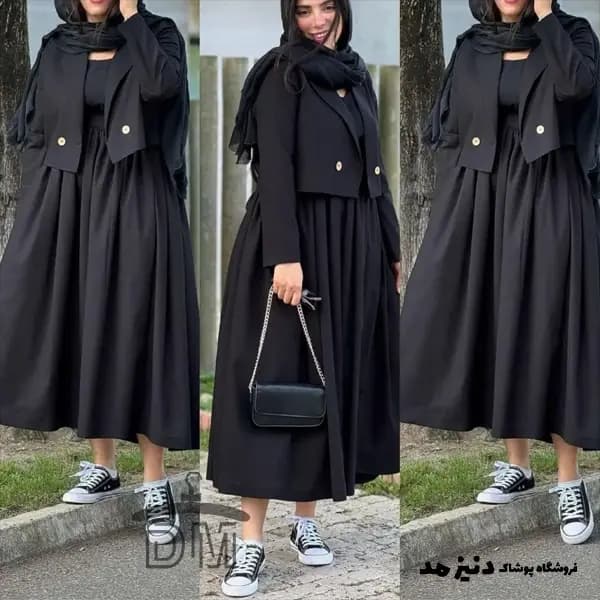 ست کت و سارافون زنانه مدل ساحل (جنس لینن خنک) — تصویر ۶