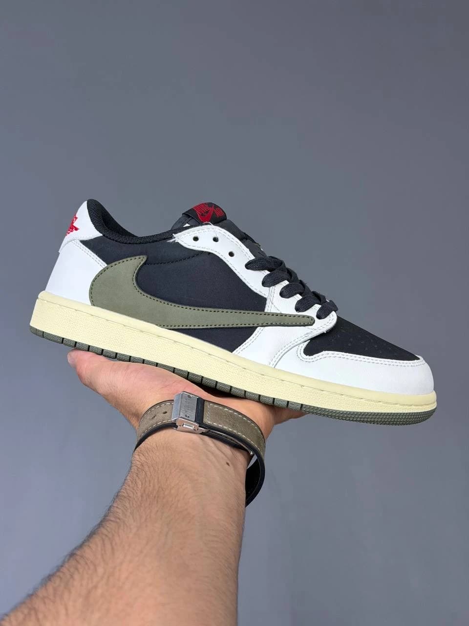 کتونی نایک ایر جردن وان لو ترویس اسکات اولیو Nike Air Jordan 1 Low Travis Scott Olive — تصویر ۶