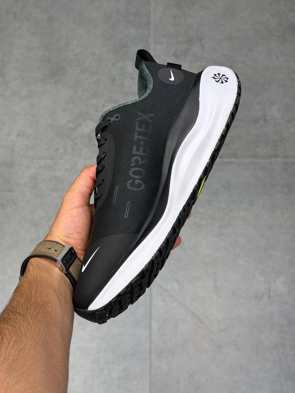 کتونی نایک اینفینیتی آر ان مشکی سفید Nike InfintyRN Black White — تصویر ۸