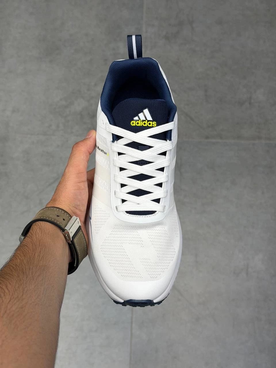 کتونی آدیداس ماراتن ایکس سفید سورمه ای Adidas Marathon X White Navy — تصویر ۷