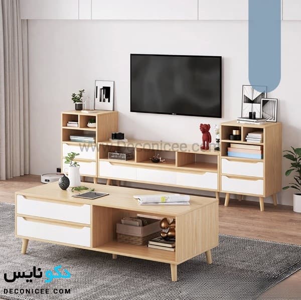 میز جلو مبلی 4 کشو پایه دار-کد mzm 506 — تصویر ۱۱