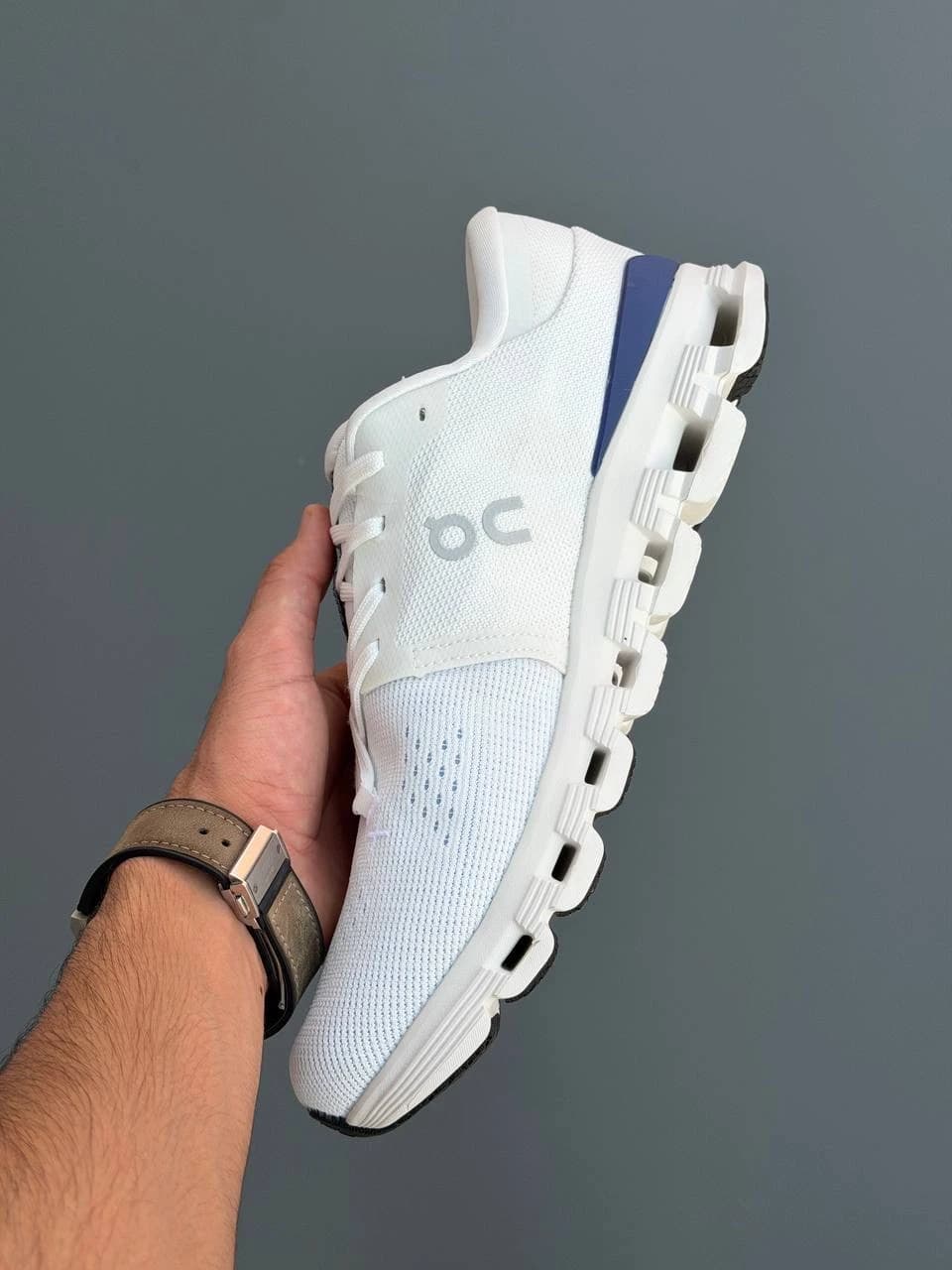 کتونی آن رانینگ کلود ایکس 4 سفید آبی On Running Cloud X4 White Blue — تصویر ۱۰