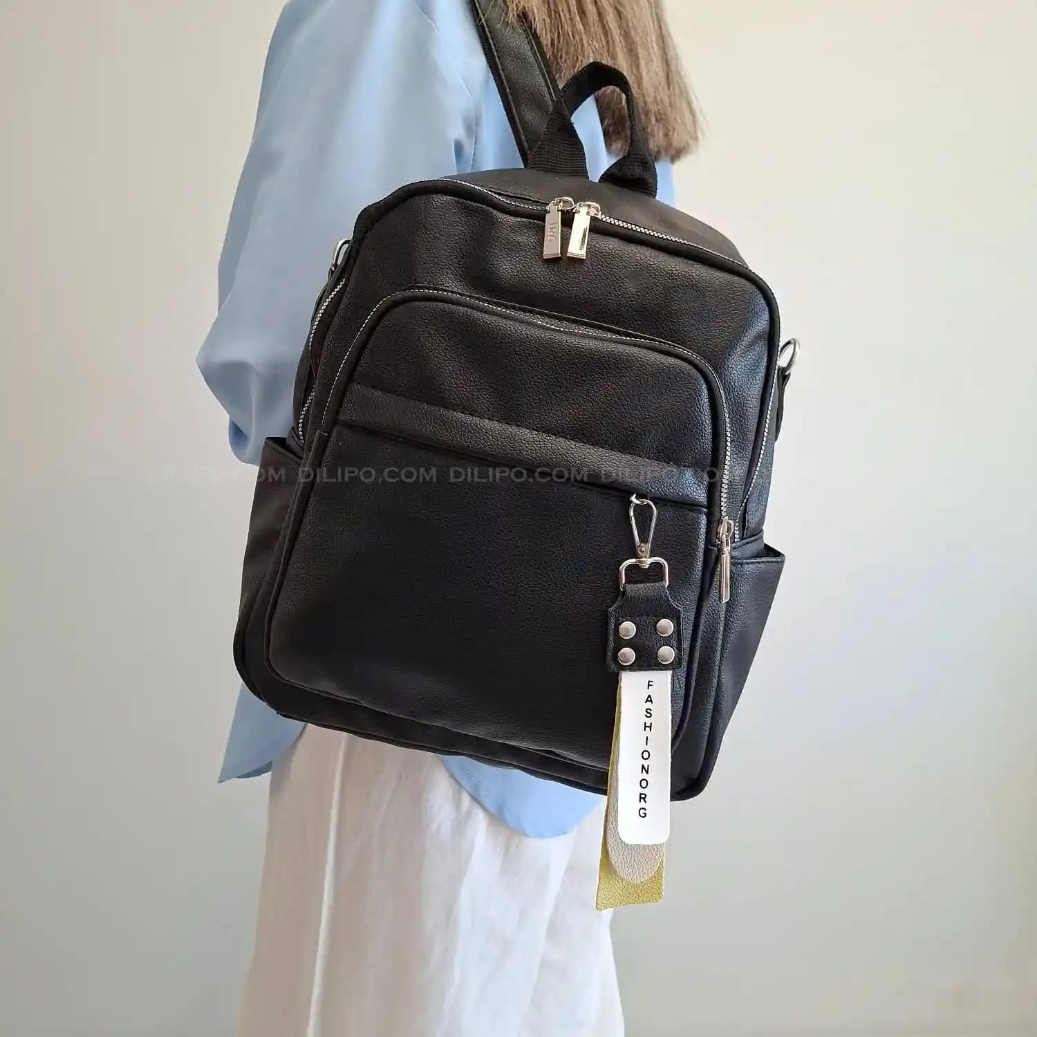 کوله پشتی سه کاره چرم زنانه و مردانه رابو 2689 — تصویر ۶