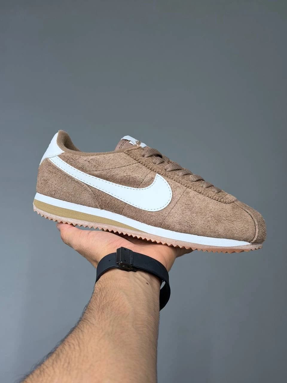 کتونی نایک کورتز قهوه ای سفید Nike Cortez Brown White — تصویر ۲