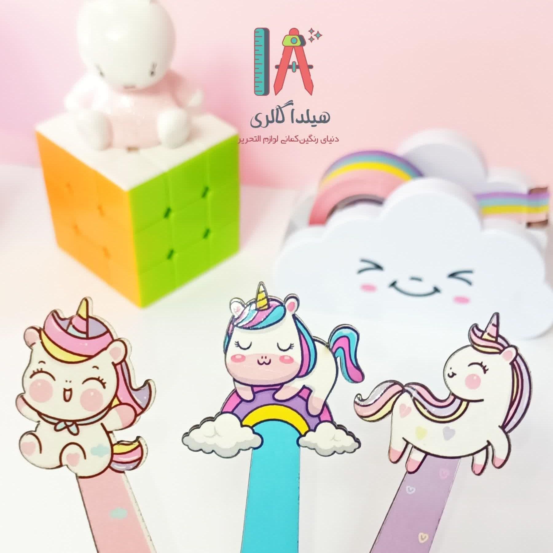 بوک مارک فانتزی چوبی طرح یونیکورن — تصویر ۷