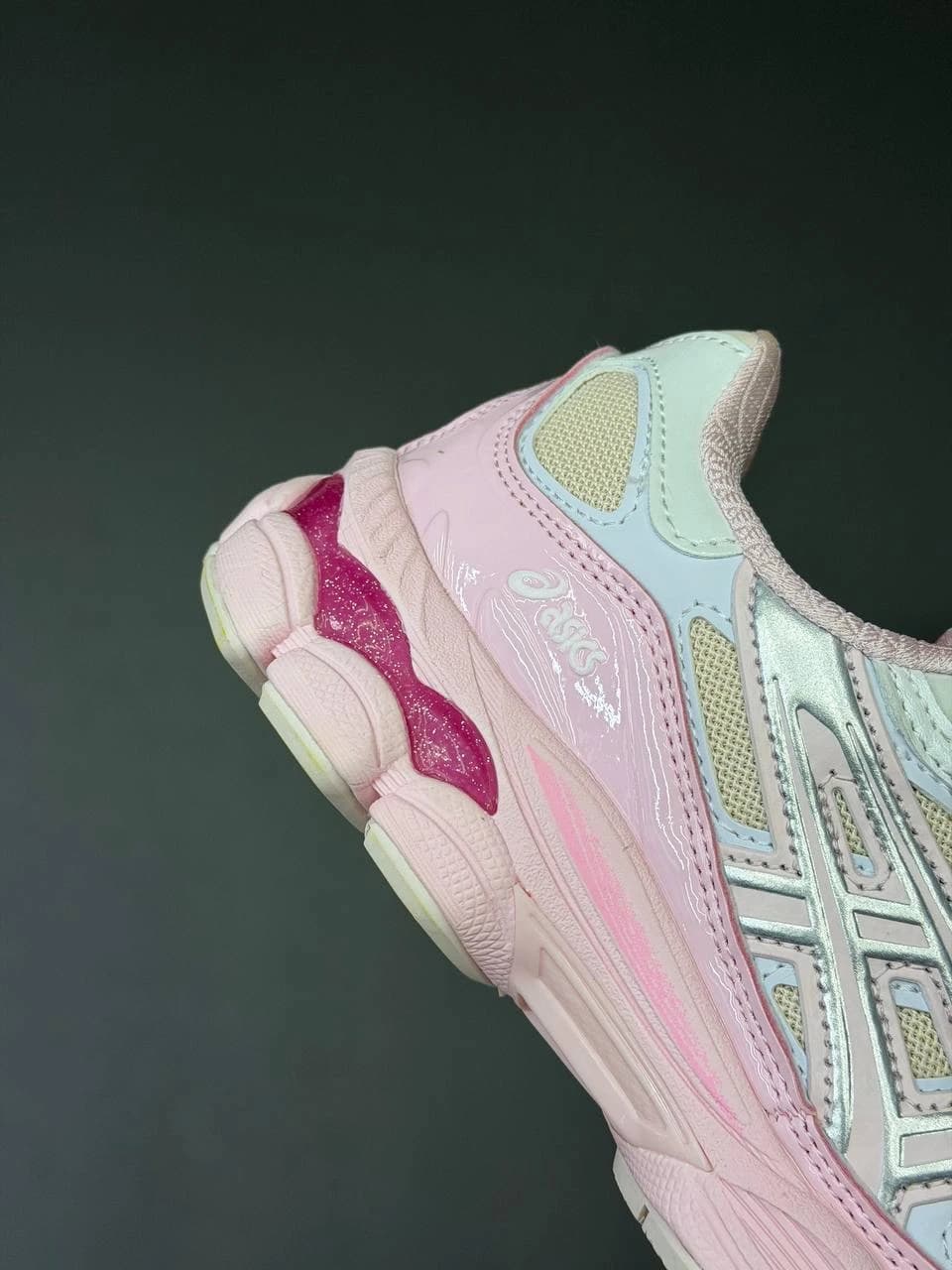 کتونی اسیکس ژل ان وای سی سفید صورتی ASICS Gel-NYC White Pink — تصویر ۶