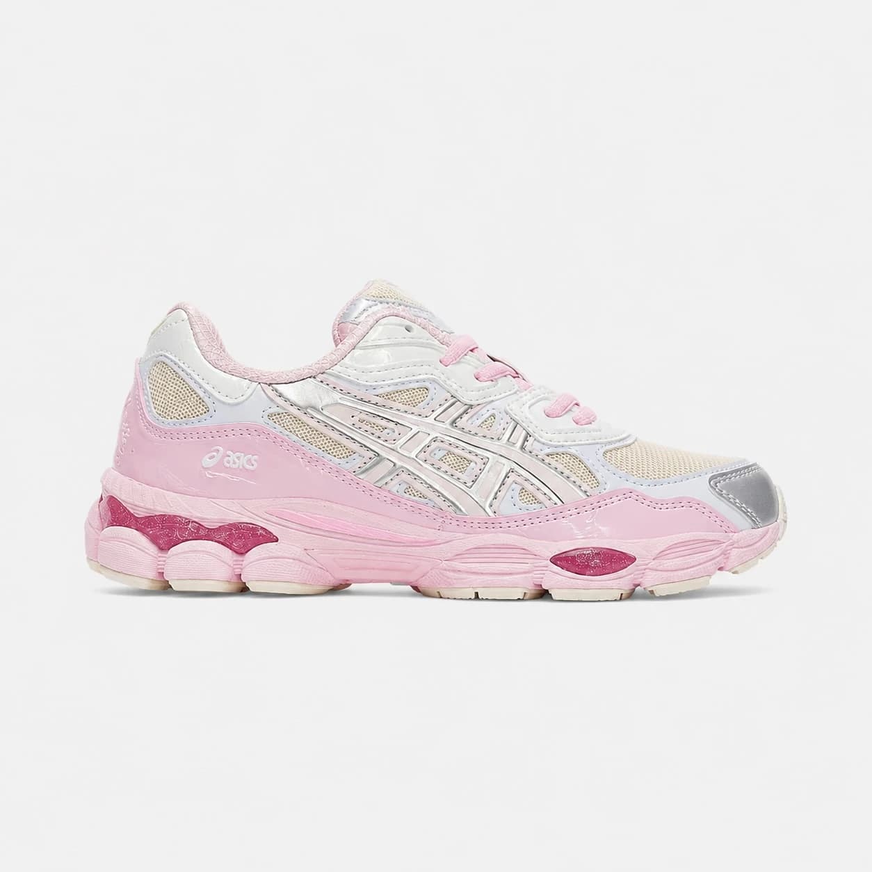 کتونی اسیکس ژل ان وای سی سفید صورتی ASICS Gel-NYC White Pink
