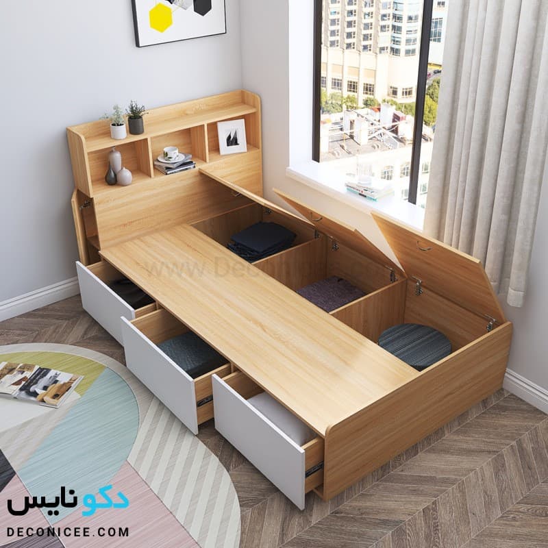 تختخواب کشودار مدل TCH 506 — تصویر ۶