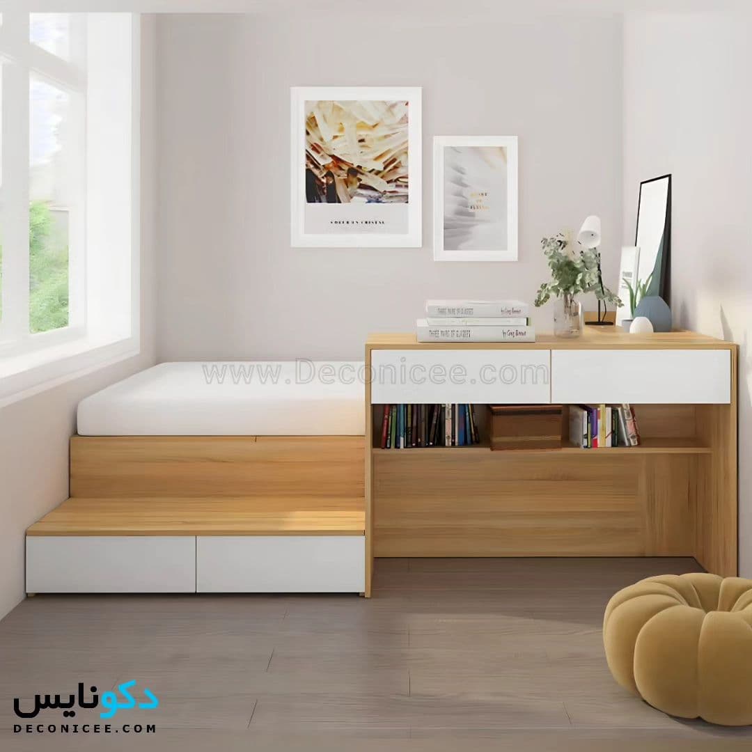 تختخواب + میز تحریر مدل TCH 505 — تصویر ۳