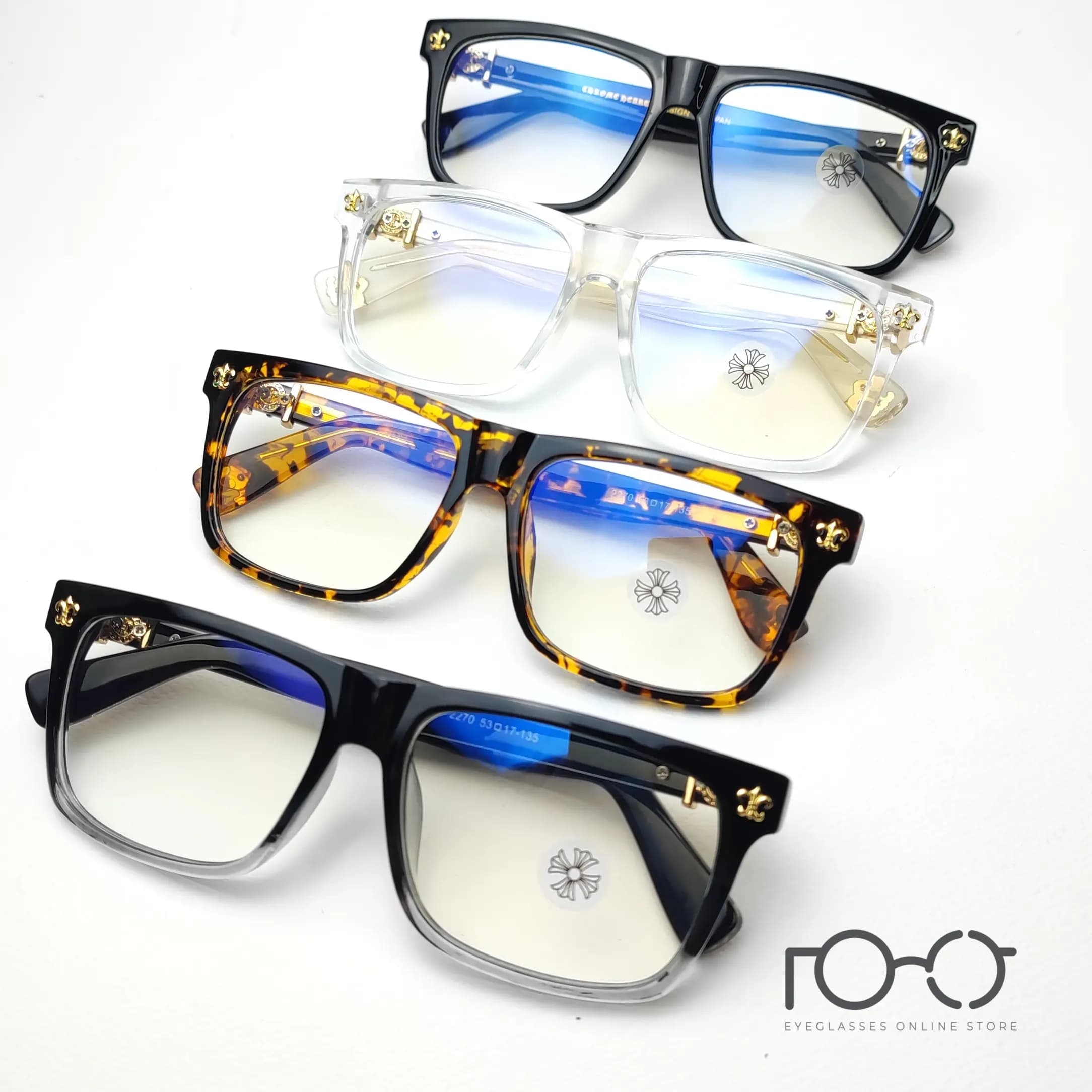 عینک بلوکات کروم هارتز Chrome Hearts کائوچو استات کد 2270 — تصویر ۸