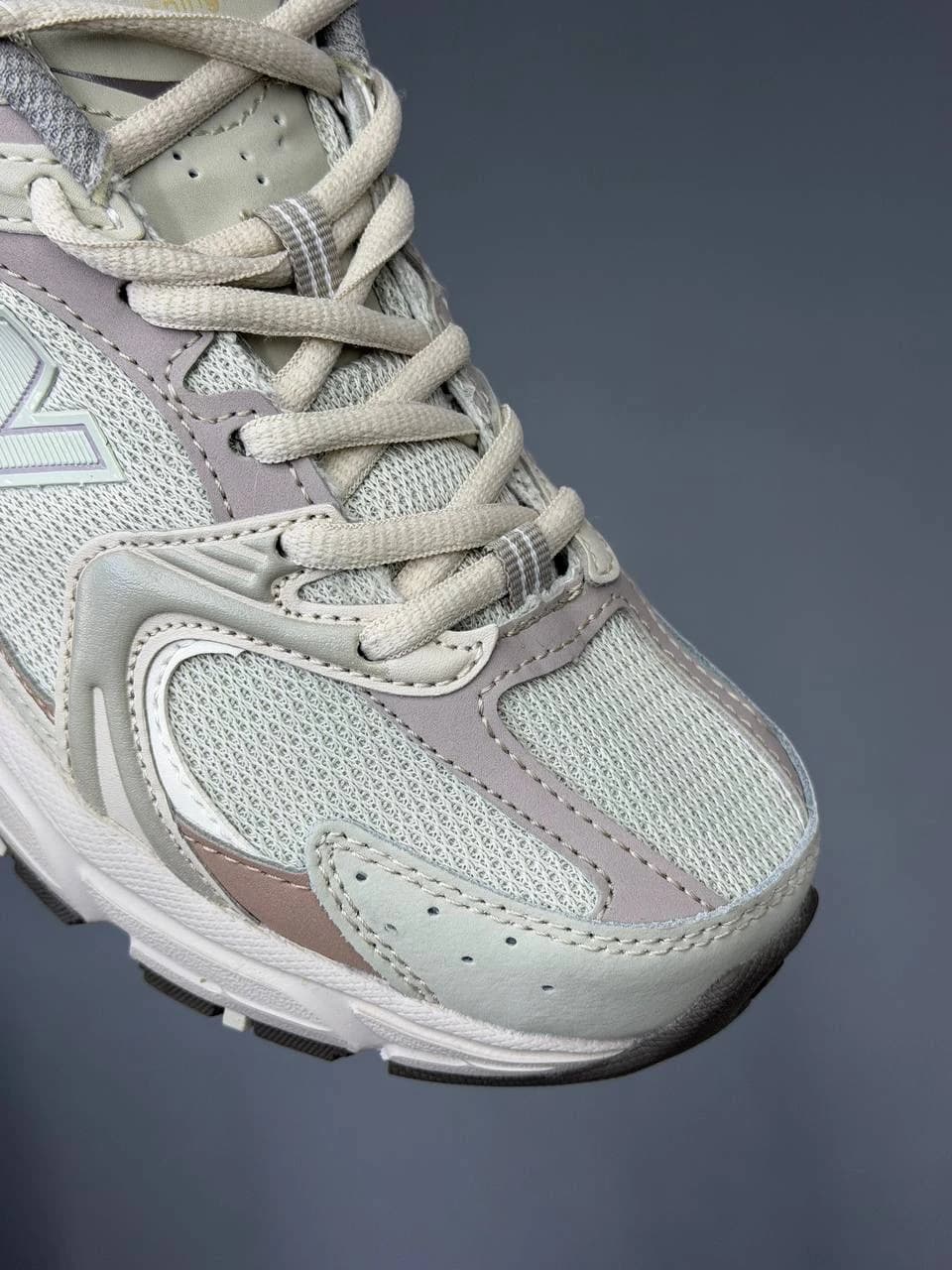 کتونی نیوبالانس 530 سفید قهوه ای New Balance 530 White Gray Brown — تصویر ۱۱